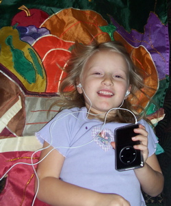 catherine and the ipod are both five