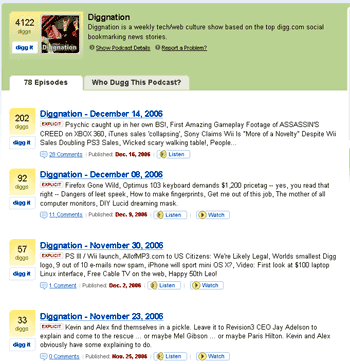 digg podcasts