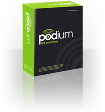 Podium podcasting software