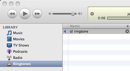 Check your ringtone in iTunes and then sync it to your iPhone