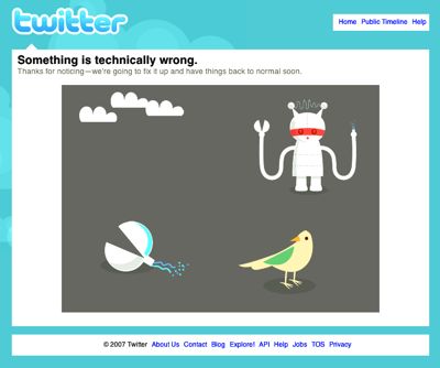 Twitter - something is technically wrong