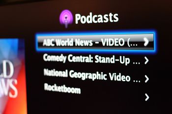 Video podcasts on Apple TV