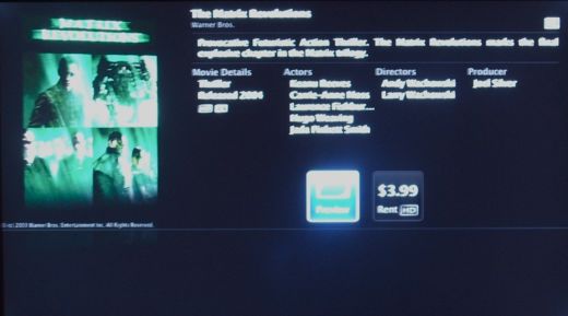 Apple TV renting movies