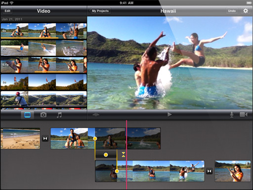 iMovie for the iPad 2