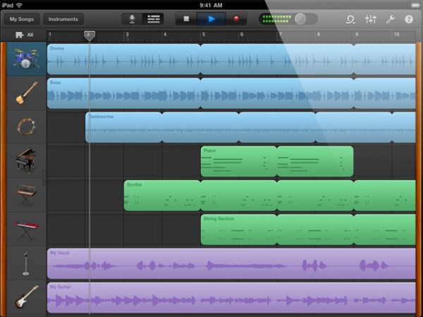 GarageBand for the iPad