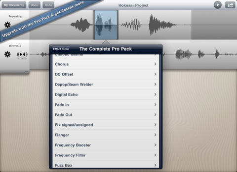 Free audio editor for iPad, iPhone